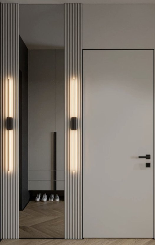  Скрытые двери для зонирования: функциональность без лишнего.